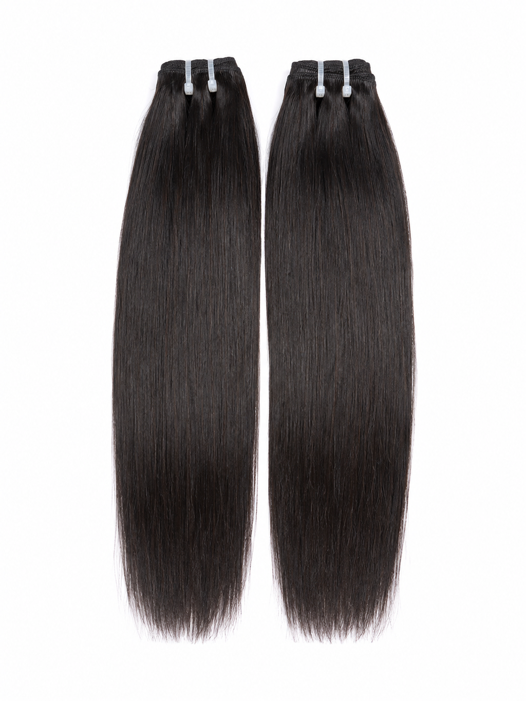 Raw straight hair bundles
