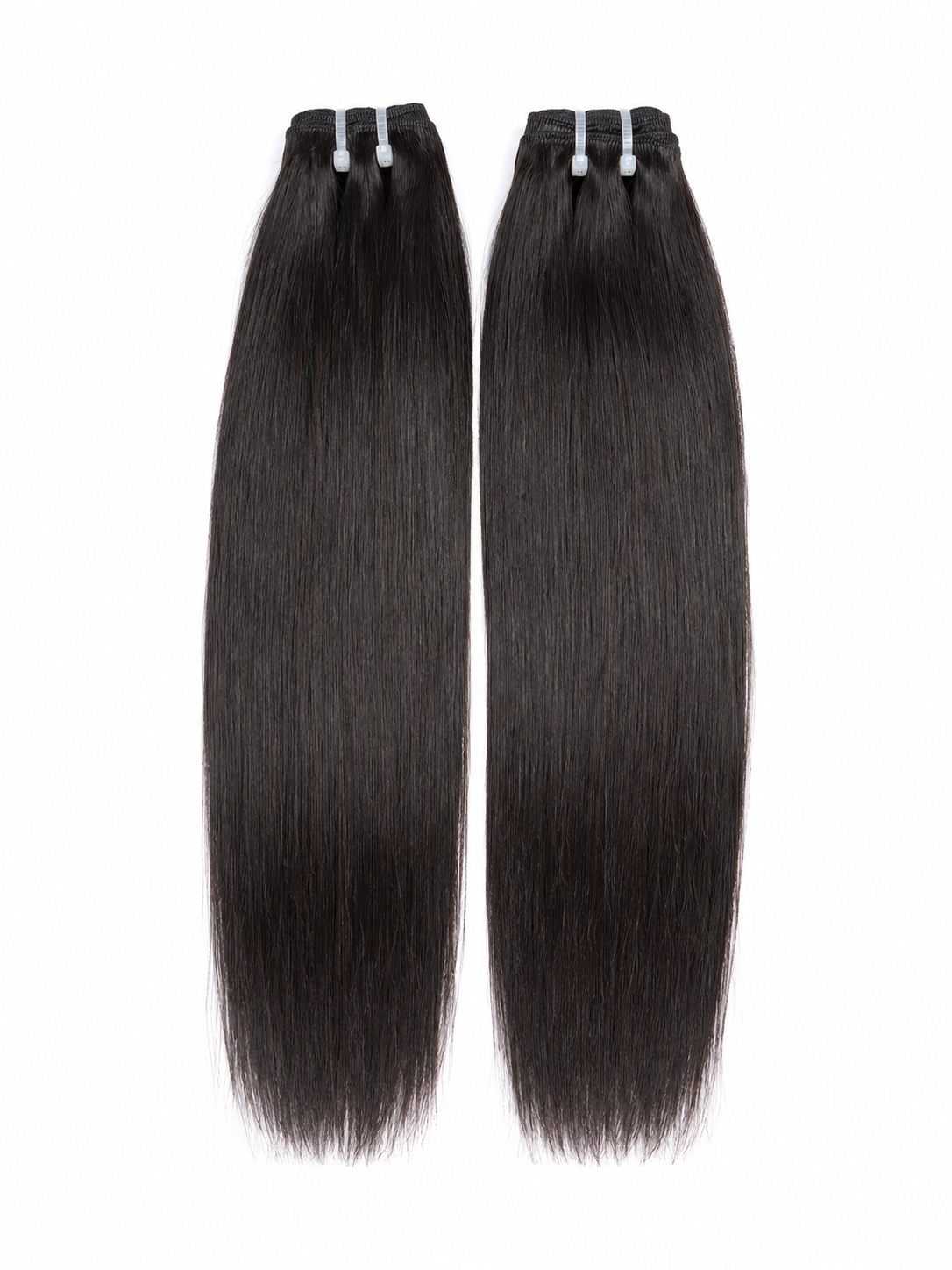 Raw straight hair bundles